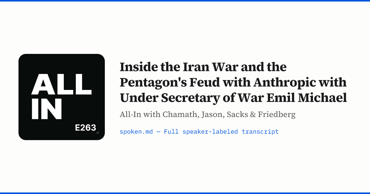 Inside the Iran War and the Pentagon's Feud with Anthropic with Under ...