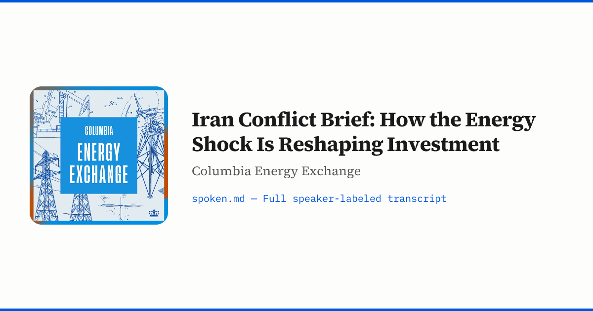 Iran Conflict Brief: How the Energy Shock Is Reshaping Investment ...
